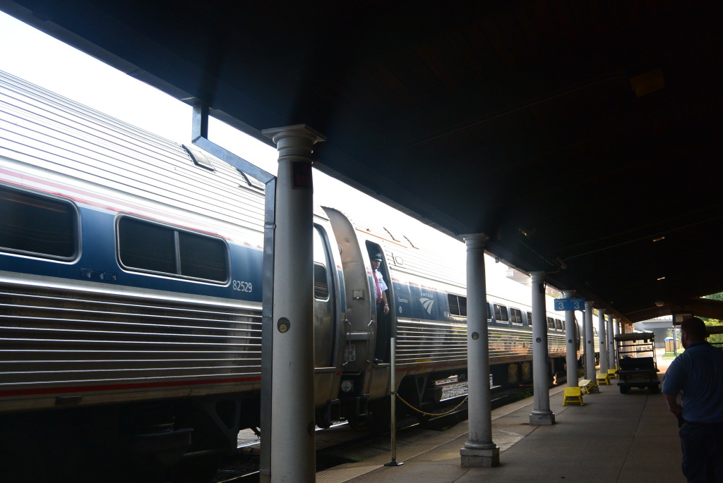 Estación de tren Amtrak en Alexandria.