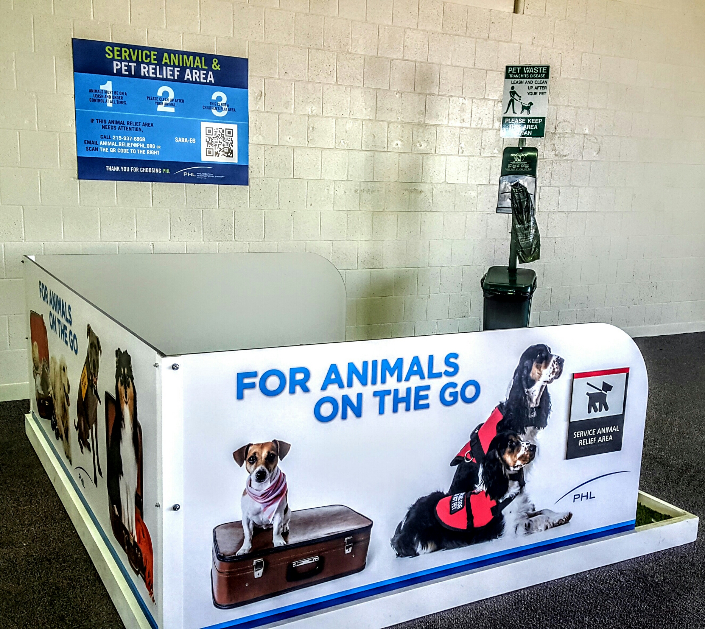 Área de descanso en el aeropuerto de Filadelfia